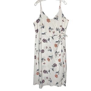 LOFT White Floral Dress